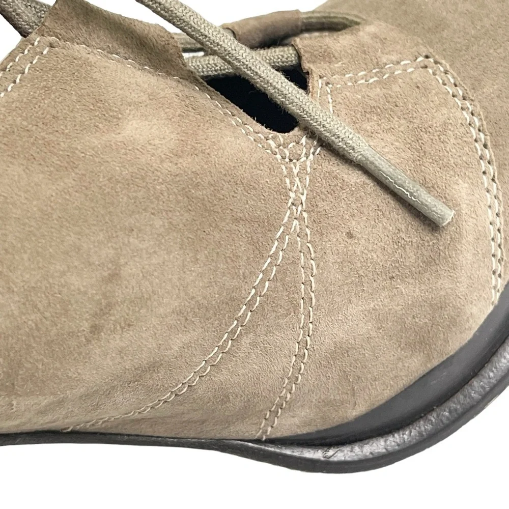 Diane von Furstenberg DVF Guardian Suede Taupe Stiletto